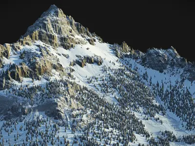 Winter Mountains 3D model