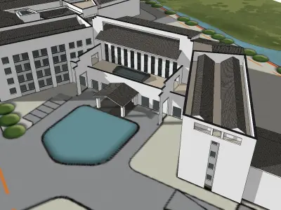 vacation spot-Resort-Fashion Leisure Hotel-0184 3D model