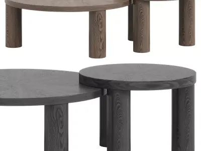 Post Coffee Table Large Star By FERM LIVING 3D model