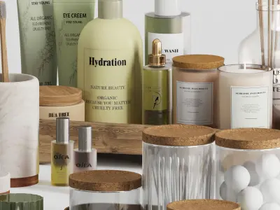 bathroom accessories 0004 3D model