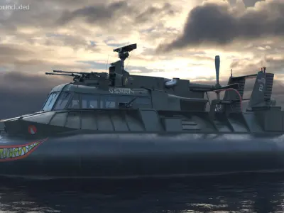  PACV Patrol Air Cushion Vehicle with Armament 