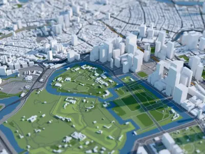 Tokyo City Japan 3D 3D model