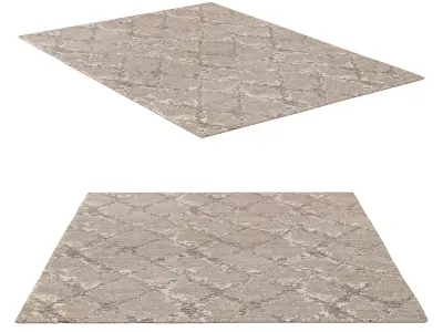 HAMZEH HAND-KNOTTED RUG B 3D model