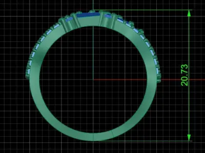 Jewelry ring 436 3D print model