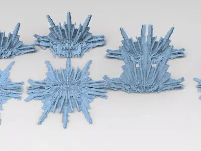 Sci fi Scorpion Claw rock collection  3D model