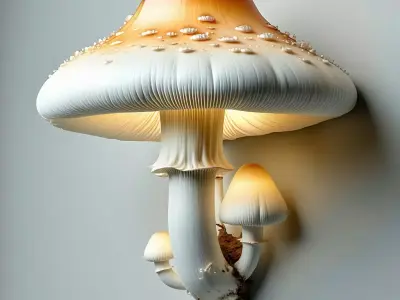 Glowing Mushroom Lamp 3D Model Low-poly 3D model