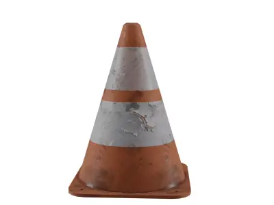 Traffic cone 4k Game-ready 3D model Low-poly 3D model