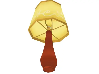 Lamp - Hand Painted 3D model