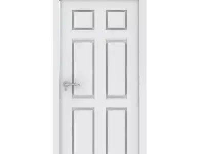 White Door 3D model