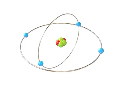 Beryllium Chemical Element v2 002 Low-poly 3D model