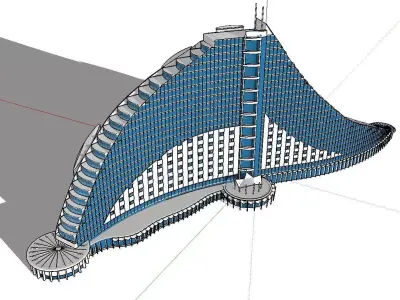 vacation spot-Resort-Fashion Leisure Hotel-0160 3D model