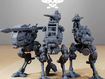 Scavenger Scout Walker 3D print model