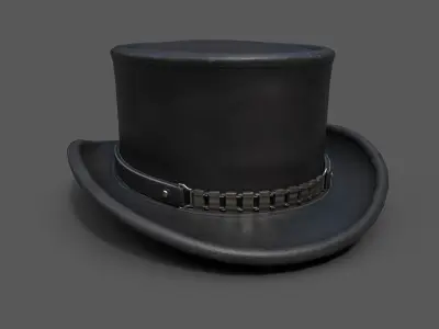 Human Hat scifi  Low-poly 3D model