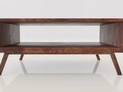 Coffee Table Classic 3 Low-poly 3D model
