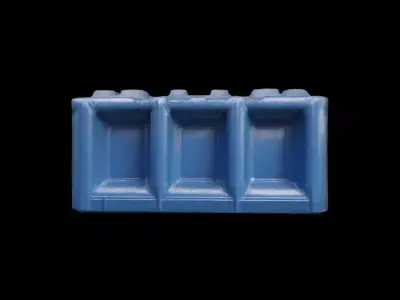 3d Model Plastic Water Barrier 3D model