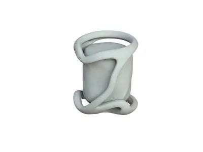 SciFi Shape Object Low Poly 41 Low-poly 3D model