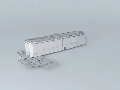 Building 80 at 88 Ave Gal Leclerc in Viroflay Free 3D model