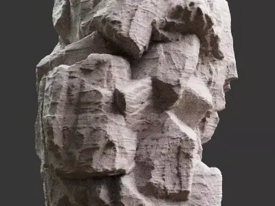 Stylized Realistic Highpoly Rock - CG And Games - 01 3D model