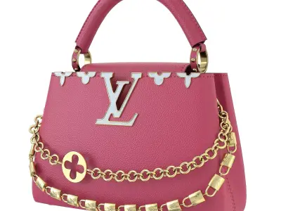 Louis Vuitton Capucines Mini Bag Pink Low-poly 3D model