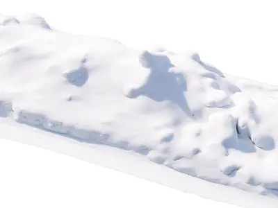 Long snowdrift  3D model
