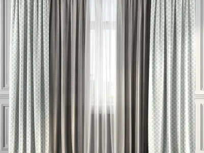 Curtain Set 168 3D model