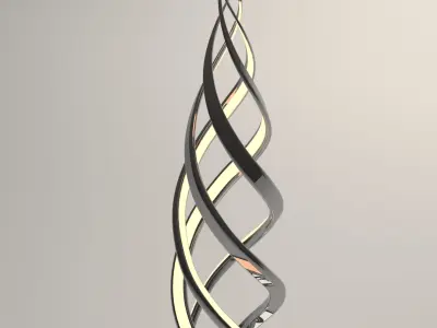 Spiral lamp 3D model