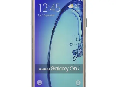 Samsung Galaxy On7 Gold 3D model