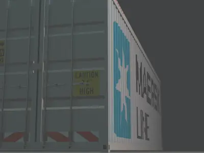 MAERSK Shipping Container Free 3D model