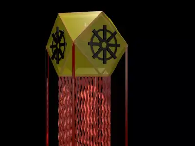 Vesak lantern Free 3D model