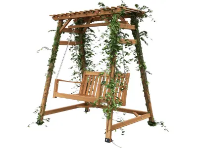 WOOD SWING 3D model