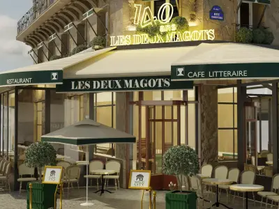 les deux magots 3D model