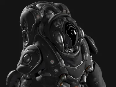  Combat Suit 04 - Backpack - Dark 