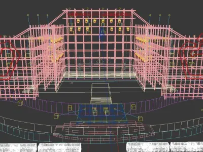 Concert party carnival stage 7 3D model