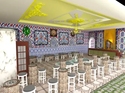 Ottoman Restaurant 4K 3D model