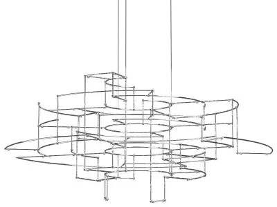 Quasar Holland Spectre Chandelier 3D model