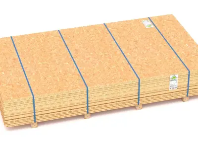 Pallet Plywood OSB 3D model