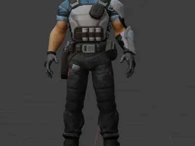 Brimstone - Character from Valorant  Low-poly 3D model