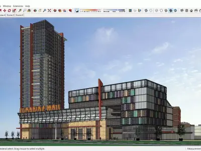 Sketchup Shopping Center F6 3D model