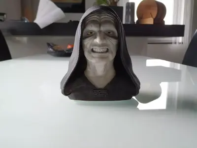 Palpatine Darth Sidious Bust 3D print model
