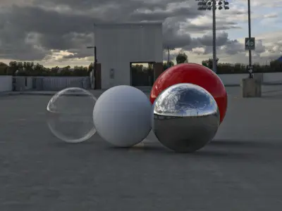 Parking Garage HDRI hdr environment with backplates 3D model 3D model