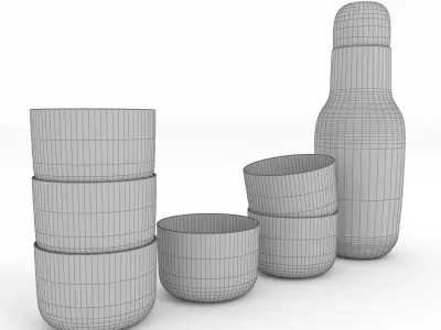 CORKY glass by MUUTO 3D model