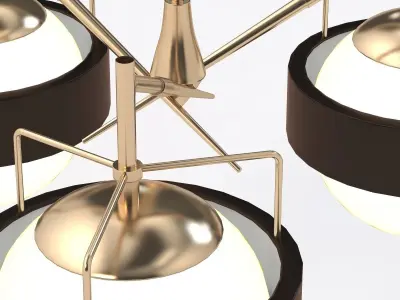 Italian Saturn Chandelier 3D model