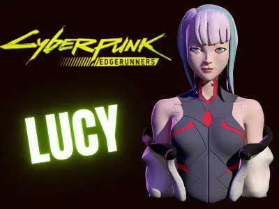 Figurine cyberpunk edgerunners 3D print model