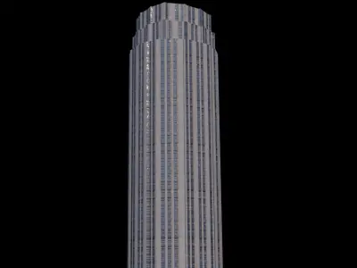 20 Exchange Place - NYC Low-poly 3D model