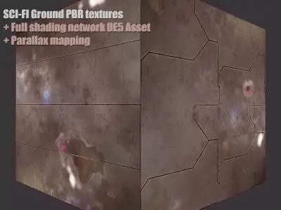 Sci fi - cyberpunk flooring - PBR  Texture