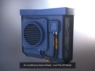 Air Conditioning - Game Ready - Low Poly PBR 3D Model 3D Model Pack