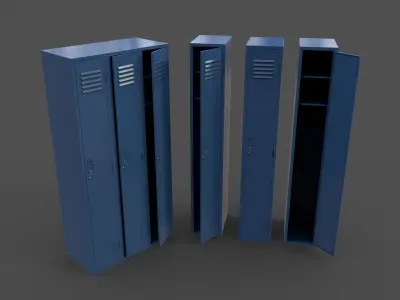 PBR School Gym Locker 03 - Multi color Pack