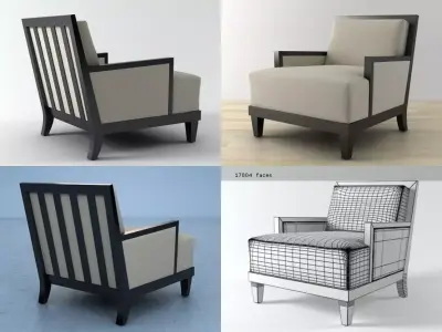 Carmel Armchair 3D model