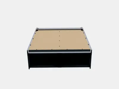 HAUGA Glass-door cabinet Low-poly 3D model