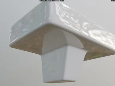 bathroom sink Low-poly 3D model
